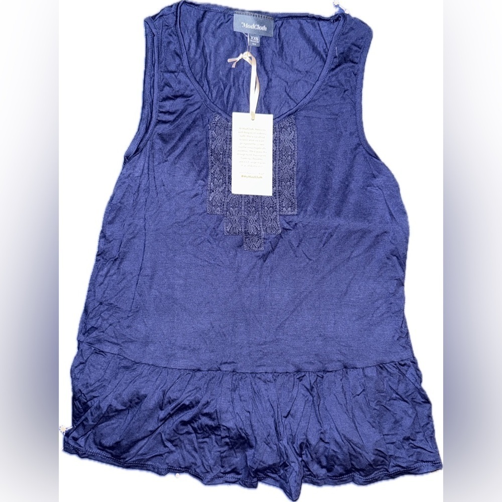 ModCloth sleeveless blouse XXS nwt